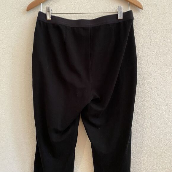 Eileen‎ Fisher Lamb Leather Suede Pants Small Black Pull On Stretch Soft - Picture 8 of 9